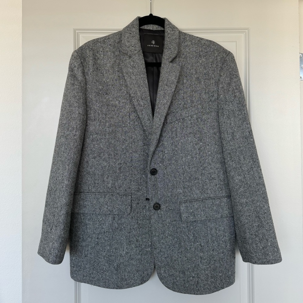 BLACK & WHITE WOOL QUINN BAZER ANINE BING